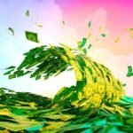 A determined founder overlooking a city skyline, symbolizing a successful fundraising journey and strategic business growth.