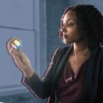 A diagram illustrating the connection between patents, funding, and startup success, with gears representing strategic planning.