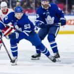 Toronto Maple Leafs vs. Vegas Golden Knights NHL game action