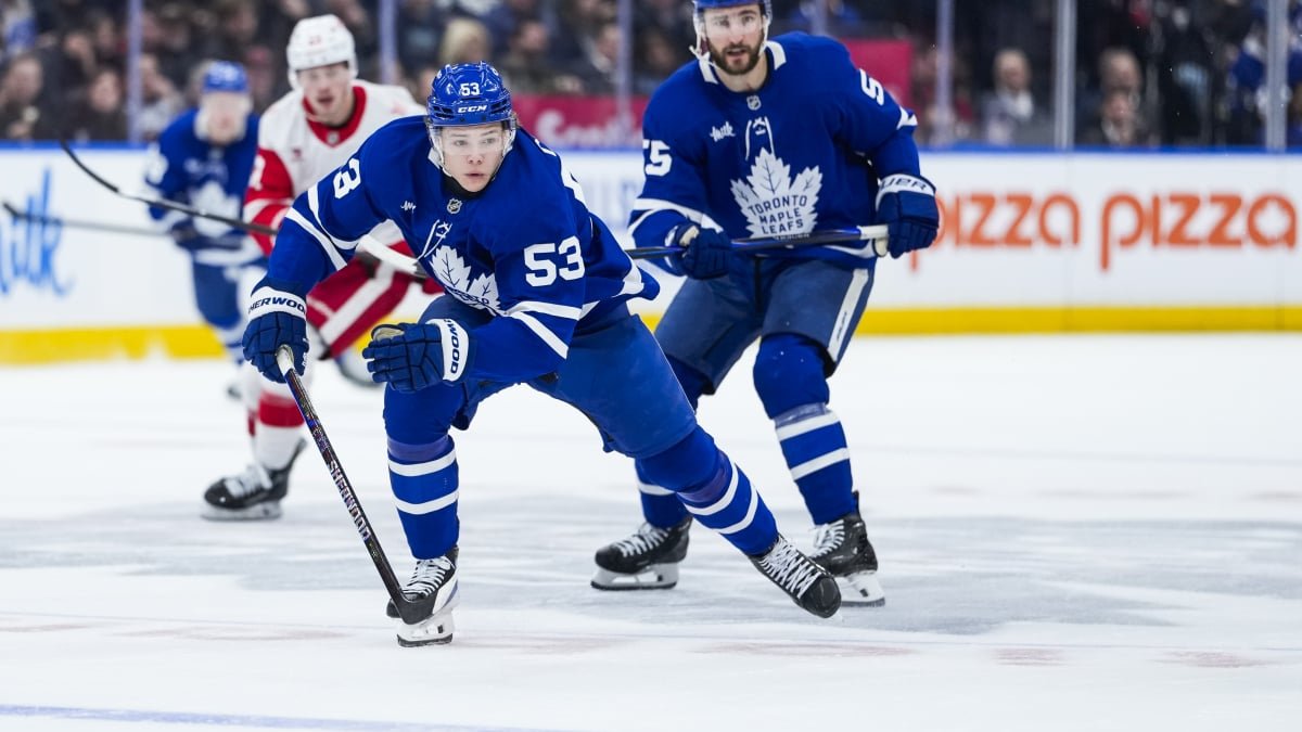 Toronto Maple Leafs vs. Vegas Golden Knights NHL game action