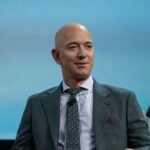 A collage of prominent tech billionaires like Jeff Bezos, Jensen Huang, and Mark Zuckerberg, with stock charts in the background, symbolizing their significant stock sales in 2025.