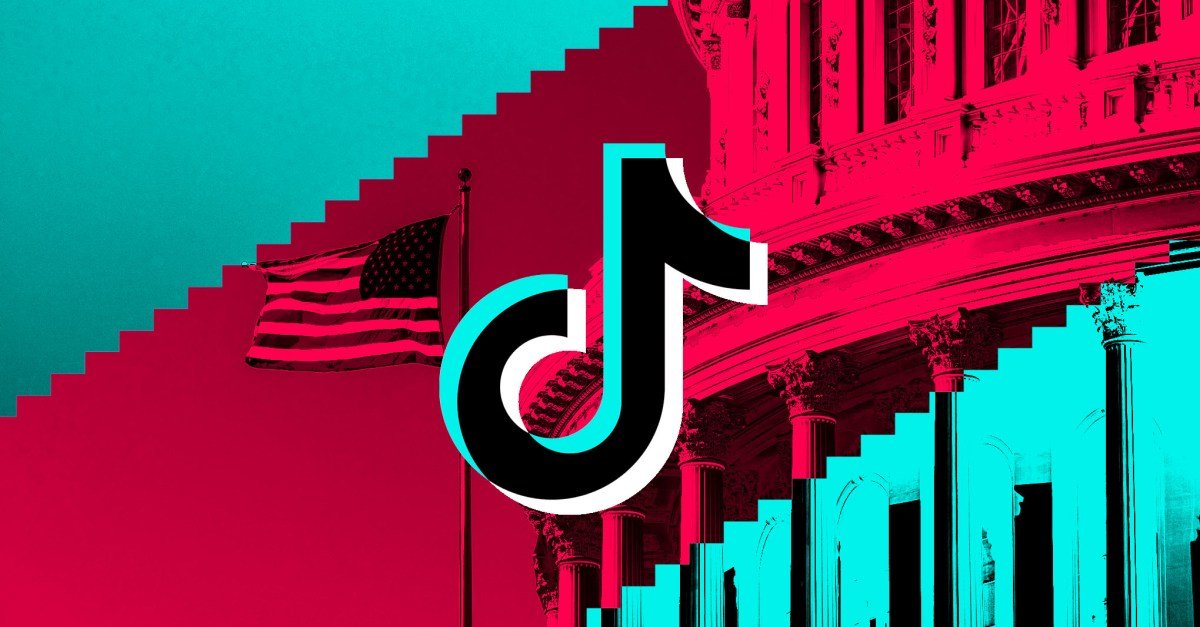 Illustration of TikTok logo with US flag elements, symbolizing the new US ownership deal