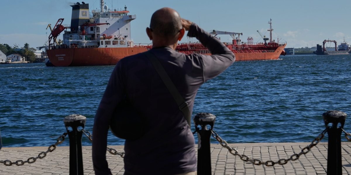 Former President Donald Trump delivering a speech, symbolizing his strong stance on international relations and policy.