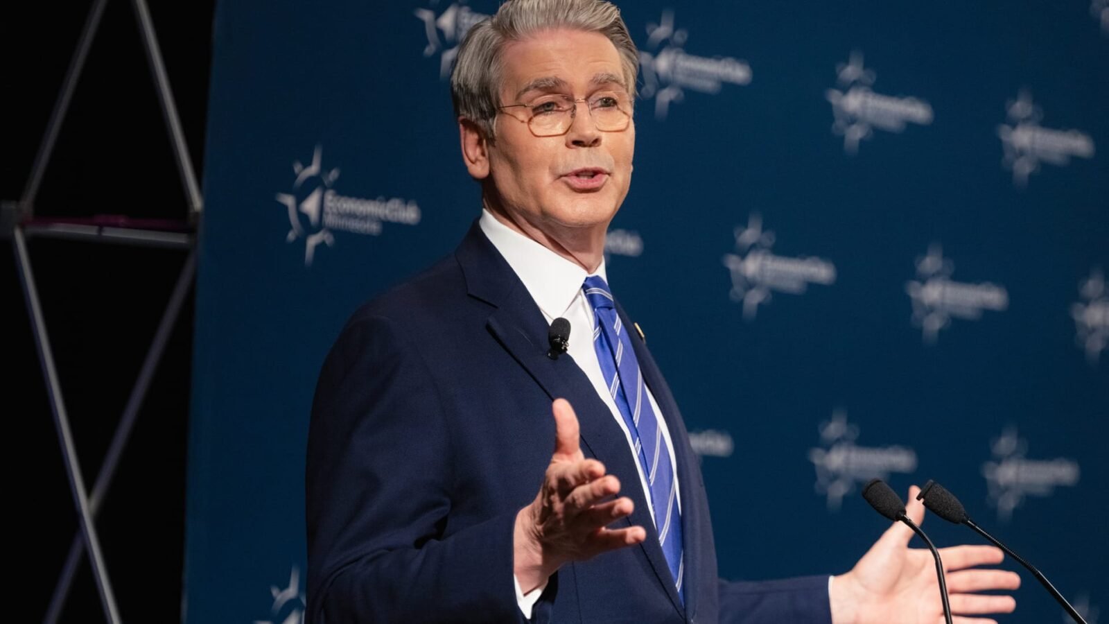 US Treasury Secretary Scott Bessent discusses economic policy amidst a backdrop of international trade tensions and a looming Supreme Court decision.