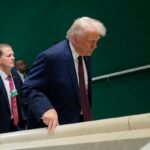 A visual representation of rising prices due to potential 100% tariffs on Canadian goods impacting American consumers.