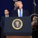 A stylized image representing geopolitical shifts in Venezuela and their impact on global business leaders.