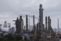 The El Palito refinery of the Venezuelan state oil company PDVSA, symbolizing the nation's oil wealth and potential.