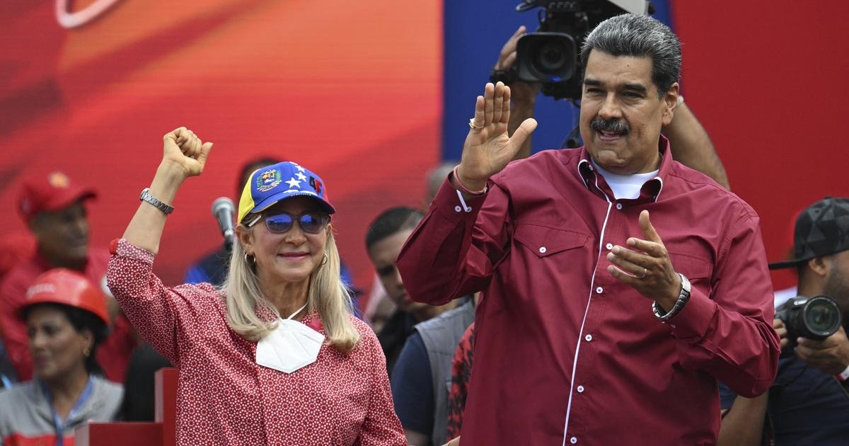 Nicolas Maduro et sa femme à Caracas