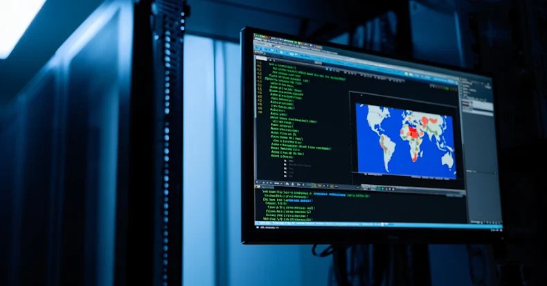 Diagram illustrating a sophisticated cyberattack flow, showing a virtual machine escaping its isolation to compromise the underlying VMware ESXi hypervisor, with Chinese characters subtly integrated into the design.