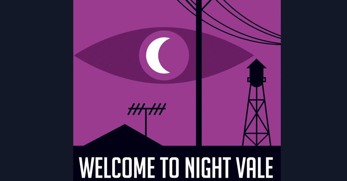 Logo for Night Vale Presents, the production company behind Welcome to Night Vale podcast.