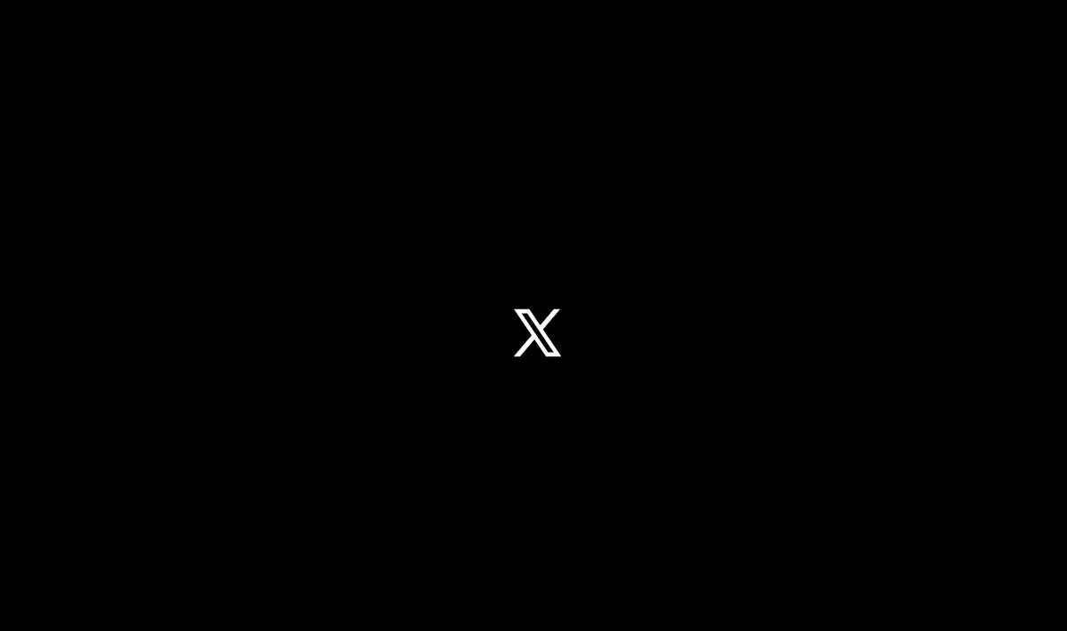 X platform logo with a 'down' or 'offline' indicator, symbolizing the recent service outage.