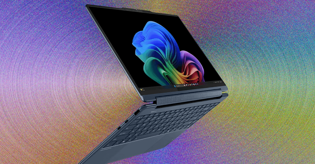 A sleek 2-in-1 laptop in both its traditional laptop configuration and folded into a tablet mode, showcasing its versatility.