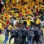 Senegalese football fans clash with authorities during the AFCON final in Rabat