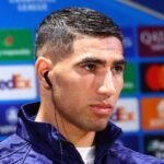 Achraf Hakimi, joueur du Paris Saint-Germain, réagissant publiquement aux accusations de viol sur le réseau social X.