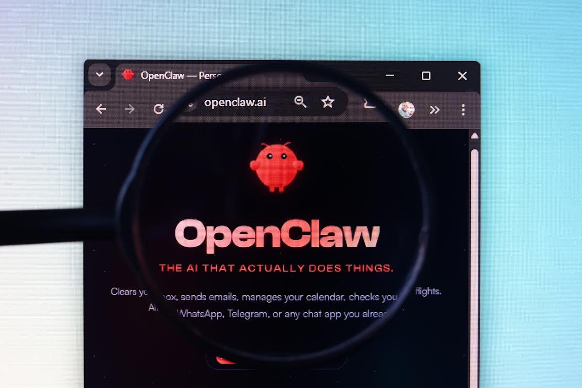OpenAI logo alongside OpenClaw interface, symbolizing the collaboration on AI agents.