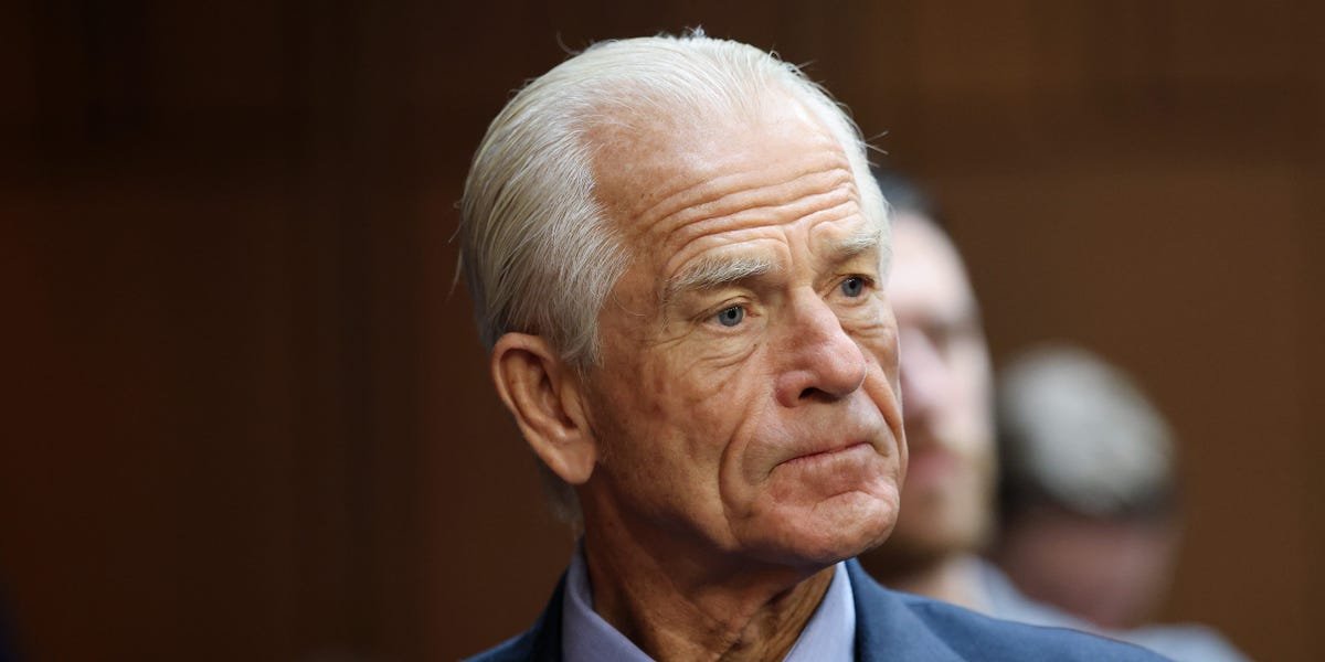 Illustration of data centers with AI elements, symbolizing the energy demands of artificial intelligence, alongside a political figure.