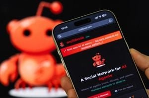 Moltbook Mania: Unpacking the AI Social Network Phenomenon and Its Hidden Dangers 5 Illustration of AI agents interacting on a social network platform, symbolizing Moltbook's viral rise.