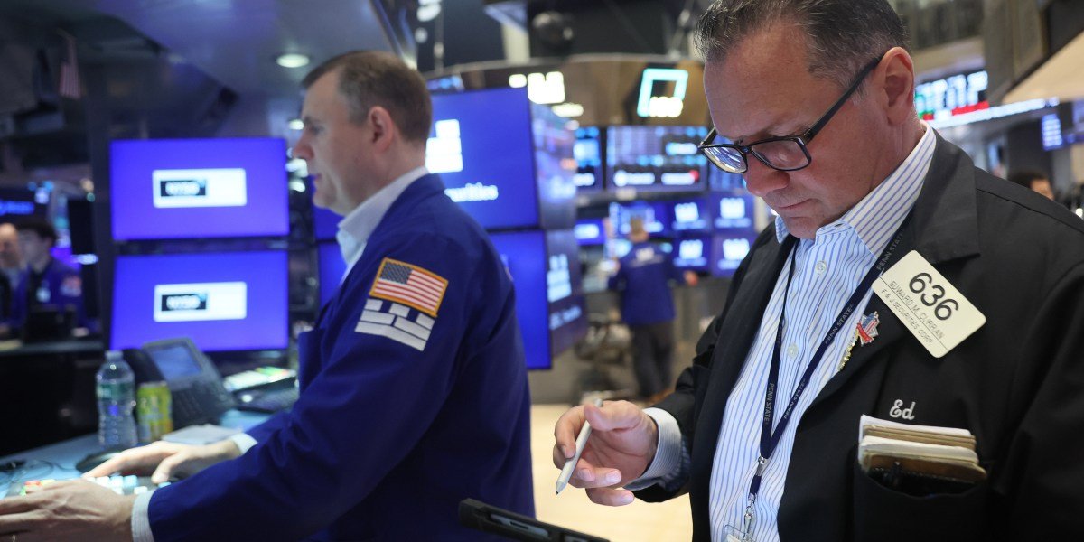 AI's Dual Impact: Meta-AMD Deal Ignites Market Rally Amidst Evolving Tech Landscape 3 Stock market chart showing an upward trend with AI-related graphics in the background