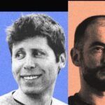 AI researchers moving between companies in Silicon Valley, symbolizing talent mobility and the 'great unbundling' in the tech industry.