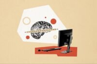 An AI robot hand interacting with a laptop, symbolizing advanced AI tools for solo entrepreneurs.