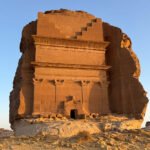 AlUla: Where Ancient Landscapes Inspire Future-Forward Art and Design 4 Contemporary art installations and unique designs displayed amidst the ancient desert landscapes and limestone cliffs of AlUla, Saudi Arabia.