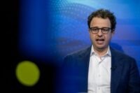 Dario Amodei, co-founder and CEO of Anthropic, during a Bloomberg Television interview.