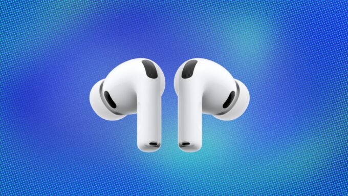 Apple AirPods Pro 3 wireless earbuds in their charging case