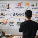 Beyond the Logo: Crafting Authentic Brands for Lasting Connection 4 Diverse group of people connecting, symbolizing strong brand-customer relationships in a digital world.