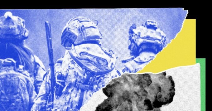 An autonomous ground vehicle deploying lethal drones for a kinetic strike mission, overseen by Scout AI's advanced AI agents.