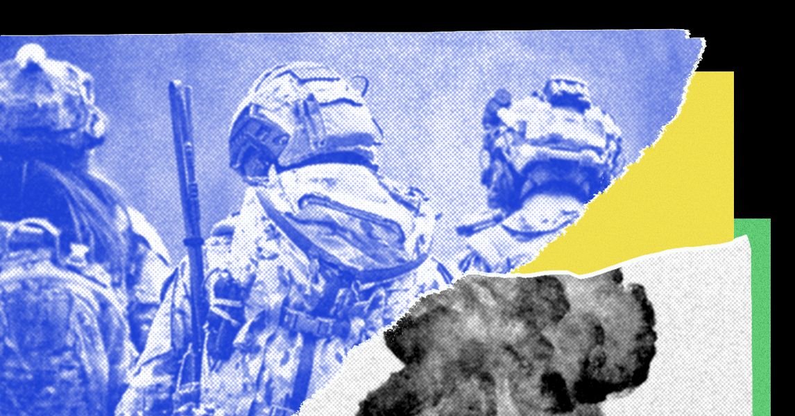 An autonomous ground vehicle deploying lethal drones for a kinetic strike mission, overseen by Scout AI's advanced AI agents.