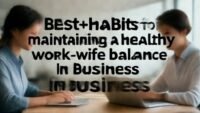 Best habits for maintaining a healthy work-life balance in business. complete guide