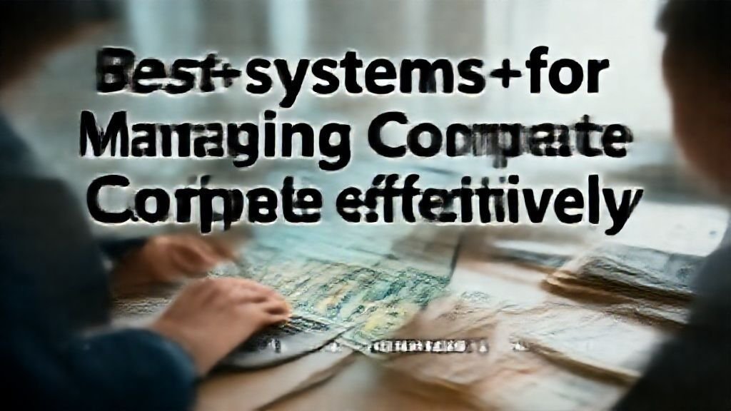 Best systems for managing corporate cash flow effectively. complete guide