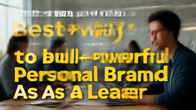 Best ways to build a powerful personal brand as a leader. complete guide