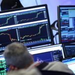 A conceptual image illustrating Bitcoin's price trajectory with support levels, reflecting market analysis by Compass Point.