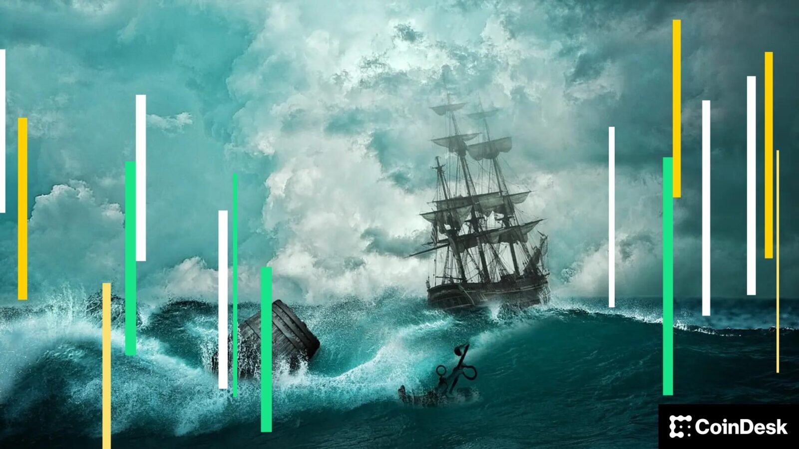 Bitcoin's Fragile Rebound: Macro Headwinds Persist Despite Green Market 3 Bitcoin price chart navigating stormy waters, symbolizing macro risks to its recovery.