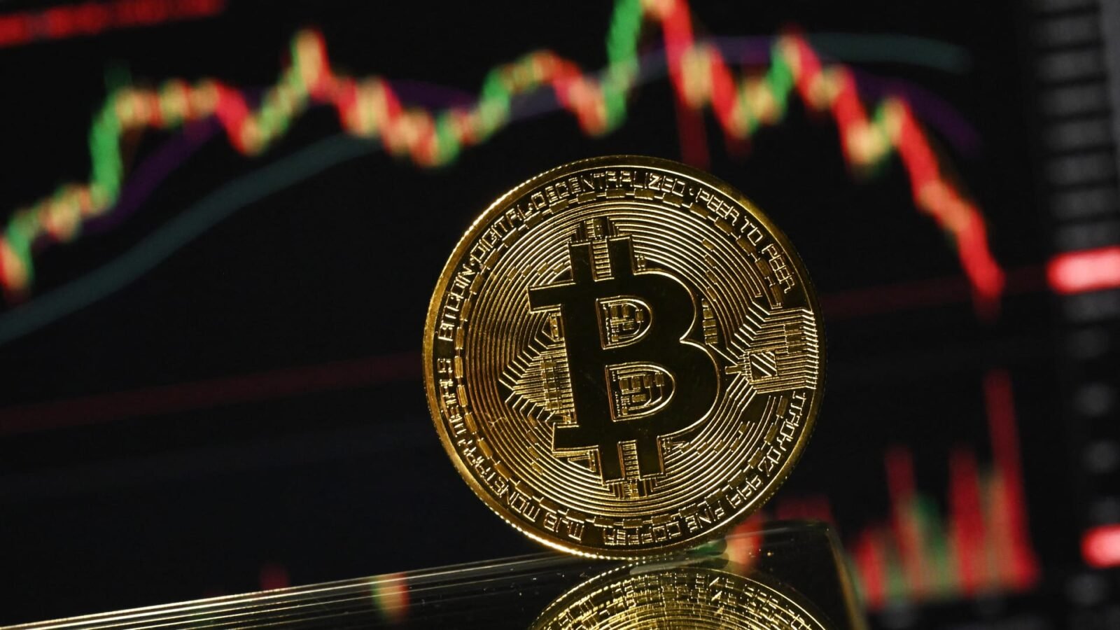 Bitcoin price chart showing a sharp rebound after a significant dip
