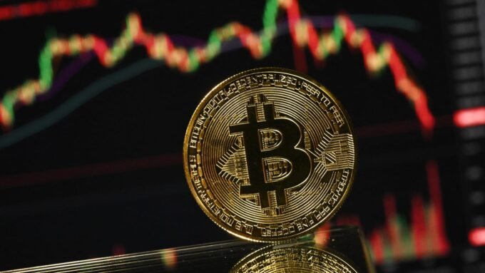 Bitcoin price chart showing a sharp rebound after a significant dip
