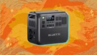 Bluetti AC200L portable power station displaying its ports and features