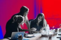 A visual representation of a decision tree or a crossroads, symbolizing strategic choices between building and buying technology infrastructure.