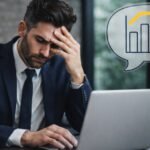 A complex business growth chart with various elements representing challenges and solutions for scaling a company.