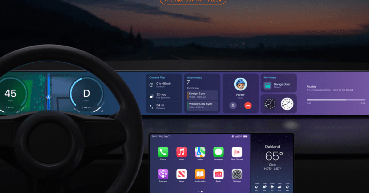 CarPlay's AI Revolution: Apple Reportedly Opening Doors to Third-Party Chatbots 3 Apple CarPlay interface displaying a voice assistant icon, symbolizing AI integration