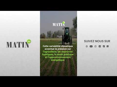 Image principale illustrant les défis du changement climatique au Maroc, avec des températures élevées et la montée des eaux.