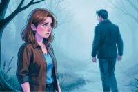 A person reflecting on the impact of past trauma on current relationships, feeling self-doubt.