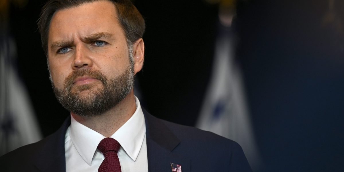 Vice President JD Vance speaking at a conference, emphasizing the strategic importance of critical minerals for the U.S. economy and global supply chains.