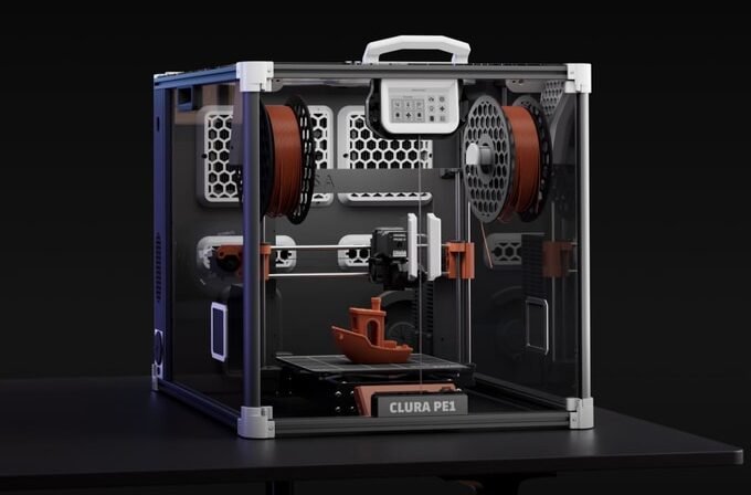 Innovations Unleashed: A Deep Dive into This Month's Cool Crowdfunding Projects 5 A collage of crowdfunding projects featuring a 3D printer, a letterpress, a vintage computer, and a snowflake design.