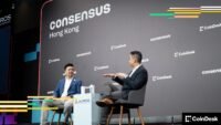 Paul Veradittakit of Pantera Capital speaking at Consensus Hong Kong 2026, discussing long-term crypto venture capital strategies.