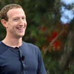 صورة لمارك زوكربيرغ خلال جلسة استجواب قضائية حول تأثير وسائل التواصل الاجتماعي على الشباب