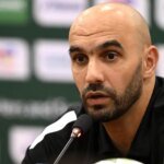 صورة للمدرب وليد الركراكي خلال إحدى مباريات المنتخب المغربي