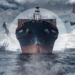صورة لقناة السويس مع سفن عابرة، ترمز إلى الأصول السيادية المصرية ودورها الاقتصادي.