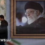 صورة للمرشد الأعلى الإيراني علي خامنئي في جنوب طهران